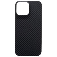 Чехол Carbon Aramid fiber MagSafe iPhone 13 Pro Max (черный)